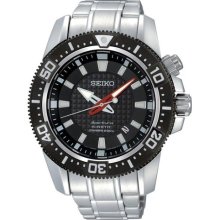 Seiko Men's SKA511 Silver Stainless-Steel Quartz Watch with Black ...