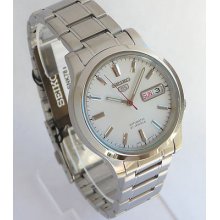 Seiko Silver Dial Day/date Men's Automatic Watch- 2