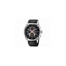 Seiko SPC003 Mns Sportura Retrograde Chrono Black Leather Strap