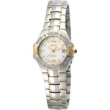 Seiko Sxd692 Coutura Diamond Mother-of-pearl Dial Two-tone Women's Watch Sw72