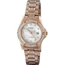 Sekonda Women's Quartz Watch With White Dial And Rose Gold Stainless Steel Bracelet 4618.27