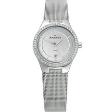 Skagen 630sss2 3-hand With Glitz Mash Band Ladies Watch