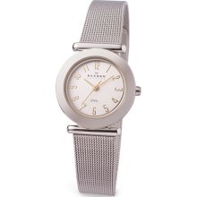 Skagen Ladies Silver Mesh Bracelet Watch - Jewelry