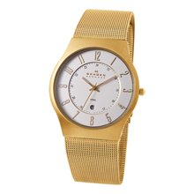 Skagen Steel Gold Mesh Mens Watch - 233XLGG