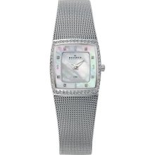 Skagen Women's 384XSSS1S Silver Stainless-Steel Quartz Watch with ...