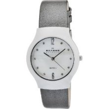 Skagen Women's 817SWLMLC Quartz Ceramic Mother-Of-Pearl Dial Watch - 8