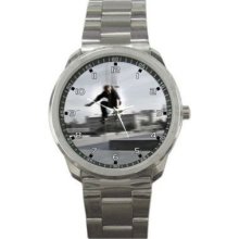 Skateboard Rider Quality Stainless Steel Gift Watch