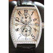 Small Franck Muller Master Banker White Gold Diamond 5850MBD Watch