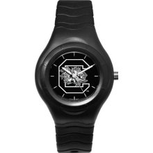 South Carolina Gamecocks USC Shadow Black Sport Watch With White Logo