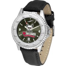 South Dakota Coyotes Competitor AnoChrome Men's Watch with Nylon/Leather Band