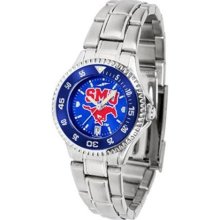 Southern Methodist Mustangs SMU NCAA Womens Steel Anochrome Watch ...