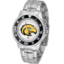 Southern Miss Golden Eagles USM Mens Steel Bandwrist Watch