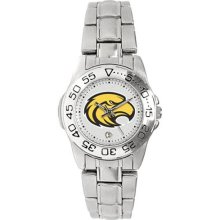 Southern Mississippi Golden Eagles wrist watch : Southern Miss Golden Eagles Ladies Gameday Sport Watch with Stainless Steel Band