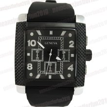 Special Design Unisex White Digital Quartz Black Silicone Wrist Watch M566w