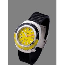 Squale 1000m Yellow Professional Swiss Automatic Divers Watch