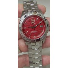 Stanford University Fossil Mens Three Hand Date Watch LI2965