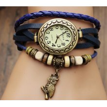 suede watch, highend leather bracelet watch, retro jewelry bracelet HM21