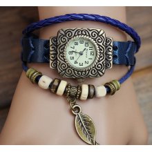 suede watch, highend leather bracelet watch, retro jewelry bracelet HM18