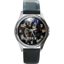 Super 8 Unisex Silver-Tone Round Metal Watch 05