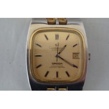 Super Vintage Two Tone Omega Constellation Certified Chronomete Automatic Watch