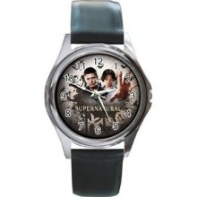 Supernatural Unisex Silver-Tone Round Metal Watch 10