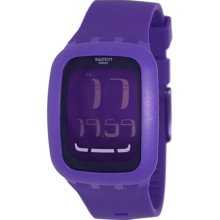 Swatch Men's Swatch Touch SURV100 Purple Silicone Swiss Quartz Watch with Purple Dial