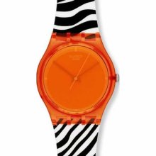 Swatch Originals Orange Zeb Orange Dial Unisex watch #GO107