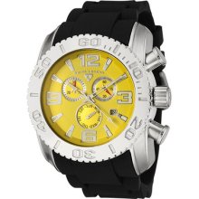 Swiss Legend Men's Commander Chronograph Black Silicone