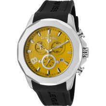 Swiss Legend Men's Monte Carlo Chronograph Yellow Textured Dial Black