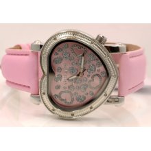 Swiss Master Ladies Heart Diamond Watch 0.12ctw H106