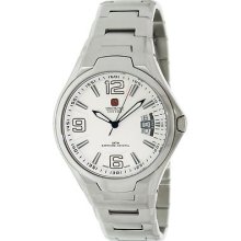 Swiss Military Hanowa Men's Swiss Guard Silver Stainless Steel Swiss Quartz Watc