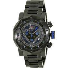 Swiss Precimax Men's 'vector Pro Sp13093' Black/ Blue Swiss Chronograph Watch