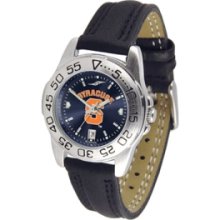 Syracuse Orangemen NCAA AnoChrome Sport Ladies Watch (Leather Ba