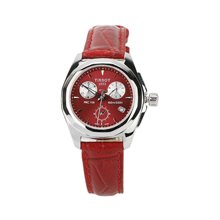 T Sport Red Leather Women Watch