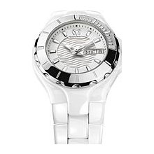 TechnoMarine Cruise Ceramic White 36mm Watch - White Dial, White Ceramic Bracelet 110022C Sale Authentic