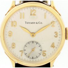 Tiffany & Co. Vintage 1940s 18k Yellow Gold Watch