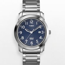 Timex Blue Dial Watch - Silver