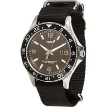 Timex Gent's Sport Black Nylon Strap T2p034 Watch Rrp Â£54.99