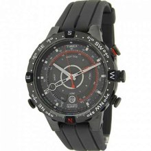 Timex Intelligent Quartz Men's Tide Temp Compass, Grey Dial, Grey Resin Strap, Orange Accents - T449860