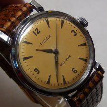 Timex Men's Automatic Made in Germany Silver Large Watch w/ Strap