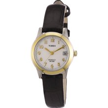 Timex T2n252 Women's Classic Leather Strap Indiglo Date Wr. Watch