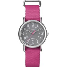 Timex: Weekender Slip Through Watch - Pink