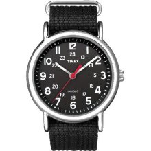 Timex Weekender Slip Thru-Black Black