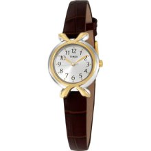 Timex Women's T2M744 Classic Brown Leather Strap Watch