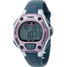 Timex Women's T5k020 Ironman Traditional 30 Lap Pink/gray Resin Strap Watch