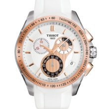 Tissot T-sport Veloci-t Rosegold 330f Chrono Tachymeter Watch T024.417.27.011.00