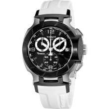 Tissot T0484172705705 Watch T Race Mens - Black Dial Stainless Steel Case Quartz Movement