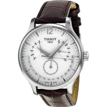 Tissot Tradition Silver Dial Stainless Steel Case Mens Watch T063 ...