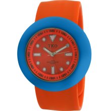 TKO Orlogi Unisex Slapper Interchangable Stainless Watch - Orange Slapper Strap - Orange Dial - TK590-ONO