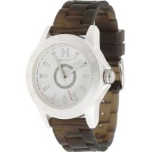 Tommy Hilfiger Semi-transparent Silicone White Dial Women's Watch 1781101